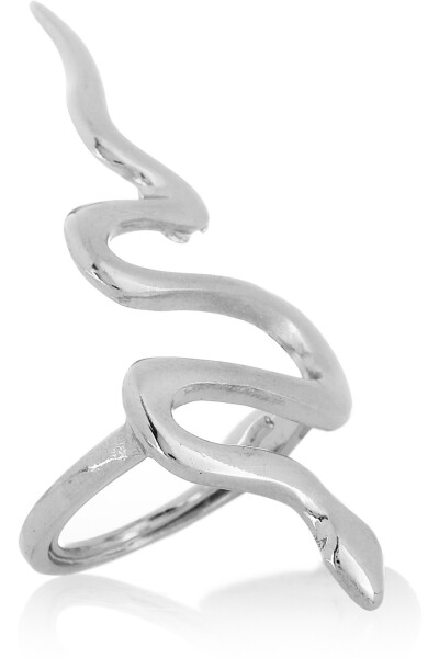 Kenneth Jay Lane | Silver-plated snake ring | NET-A-PORTER.COM