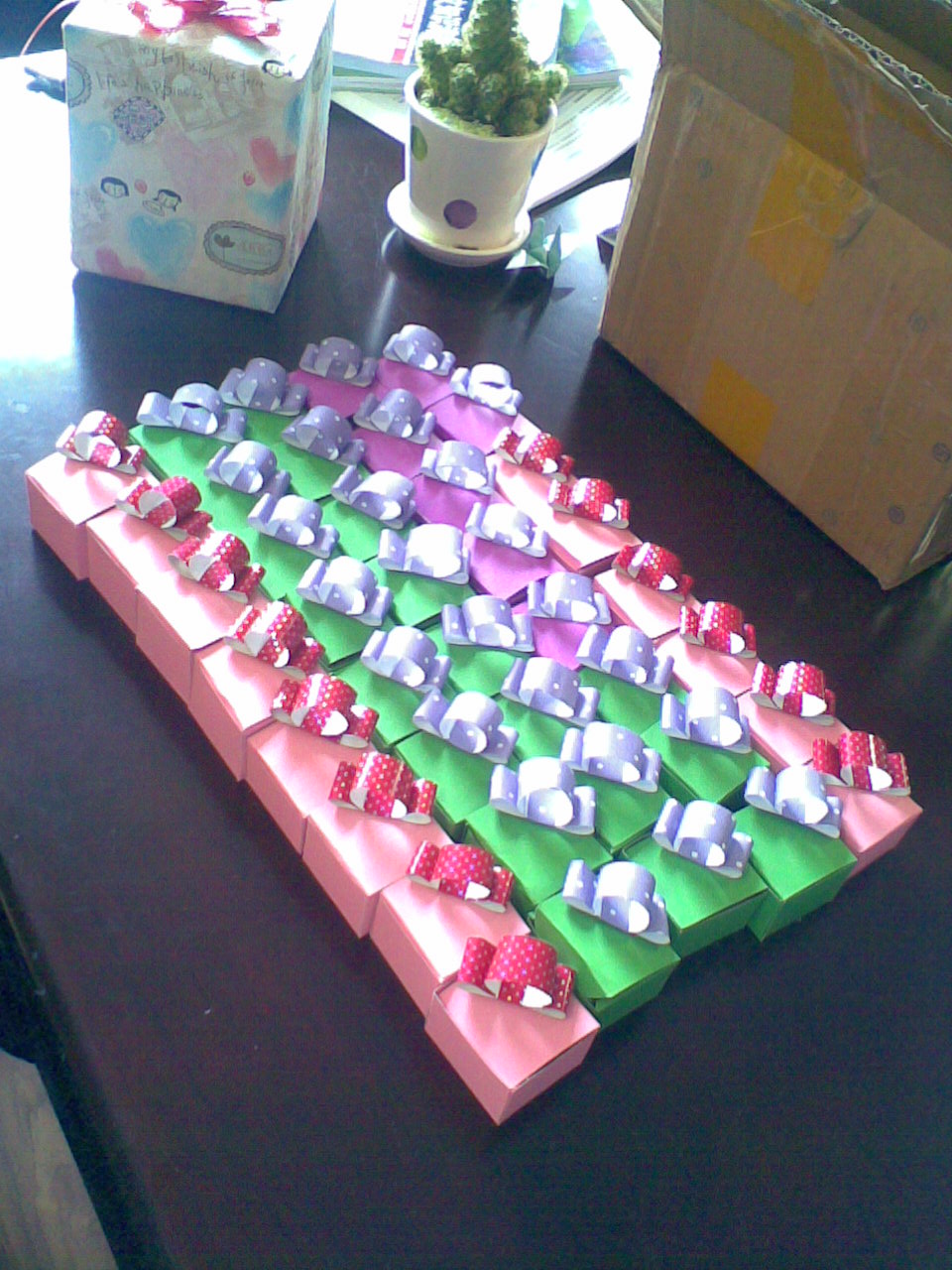 纸折小礼物盒，送给孩纸门~