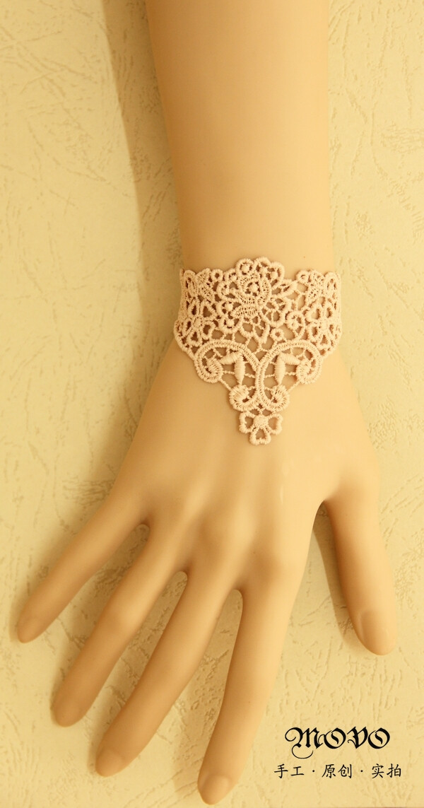 凡尔赛之约夏季蕾丝腕带复古时尚欧式手链女