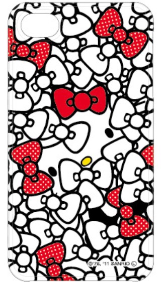 超可爱hello kitty 蝴蝶白色款iphone 4手机套