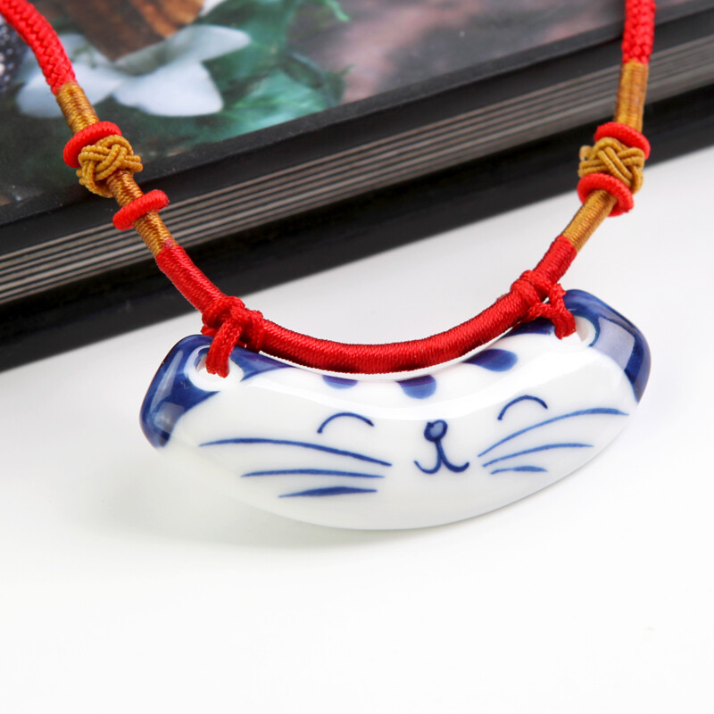 青花瓷 青花招财猫