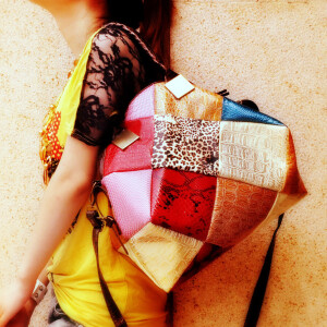 ~复古糖果色撞色女包包~