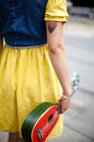 Colorful Daywatermelon guitar