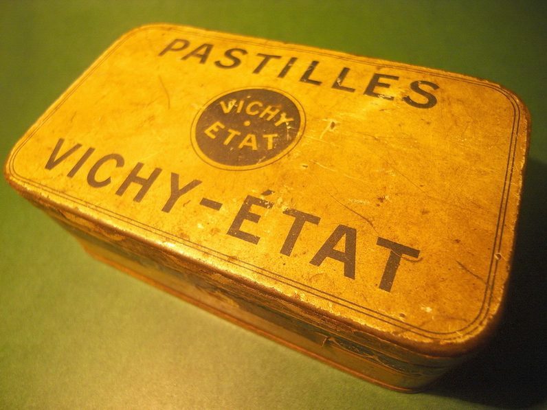 [西洋收藏品]1920年代法国PASTILLES VICHY ETAT糖果盒