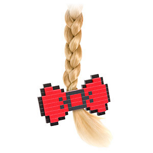 8-bit hair bow 像素发卡