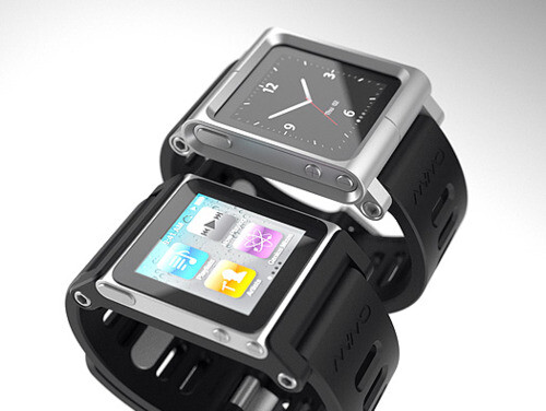 tigre LunaTik iPod Nano watches: snap in your iPod Nano and use it as a watch or music player. Multi-colors available.