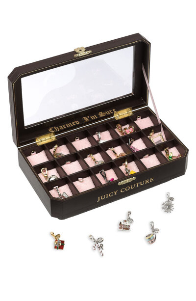 买椟还珠是有可能的~~~这个真好看！Juicy Couture Gift Box Charm Box 存放吊坠礼盒