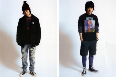 90年代grunge风格体现 swagger 2011秋冬＂DERANGE＂形象穿搭 ~