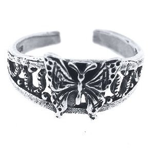 Amazon.com: Sterling Silver Toe Ring Antique Butterfly: Jewelry Sterling Silver Toe Ring Antique Butterfly 很哥特的感觉，关键是好便宜啊，邮费都比售价贵啊……