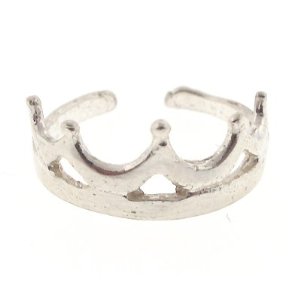 Amazon.com: 925 Sterling Silver Toe Ring Princess Crown: Jewelry 我就是喜欢这种简陋的感觉的东西。。。