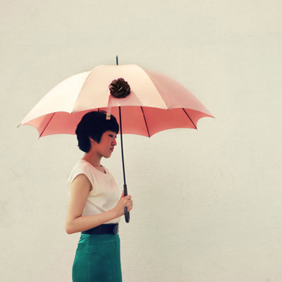 少女的花心 超美手动长柄雨伞