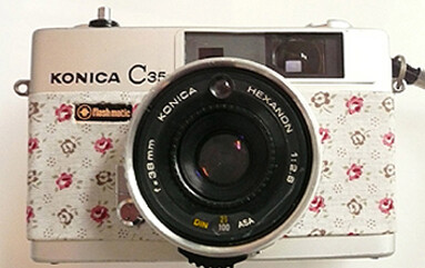 柯尼卡相机 链接里有更多花花的~ KONICA Floral Camera