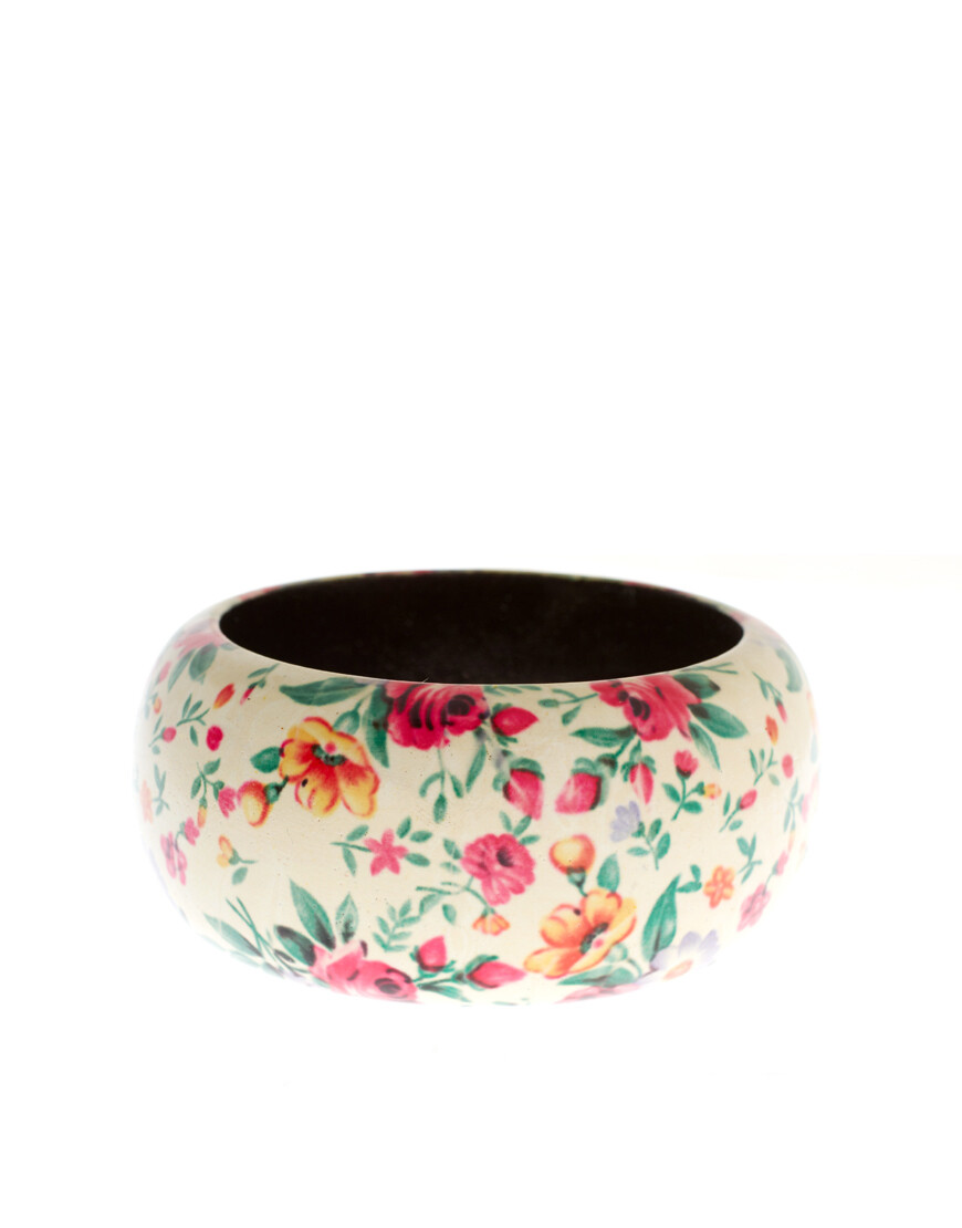 手镯 ASOS | ASOS Light Based Floral Bangle at ASOS :