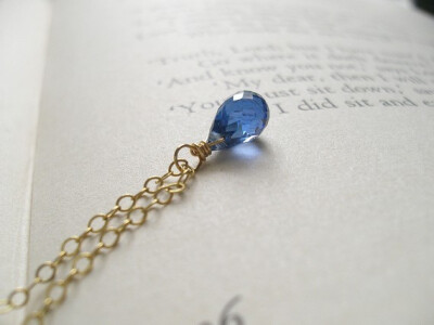 Rain Kyanite 14k Gold Filled Necklace by elishalong on Etsy Rain. Kyanite. 14k Gold Filled. Necklace.