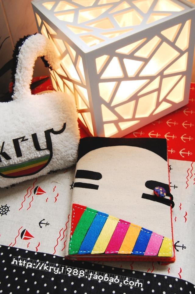 原创手工布艺本 喜感宝 空白内页