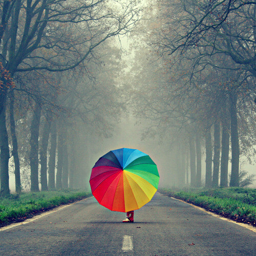 awesome, colorful, lady, photography, rain - inspiring picture on Favim.com on we heart it / visual bookmark #13400502 Awesome-colorful-lady