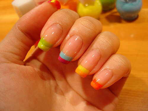 rainbow nails | on we heart it / visual bookmark #13355257 20110710180611-9e56d30a_large