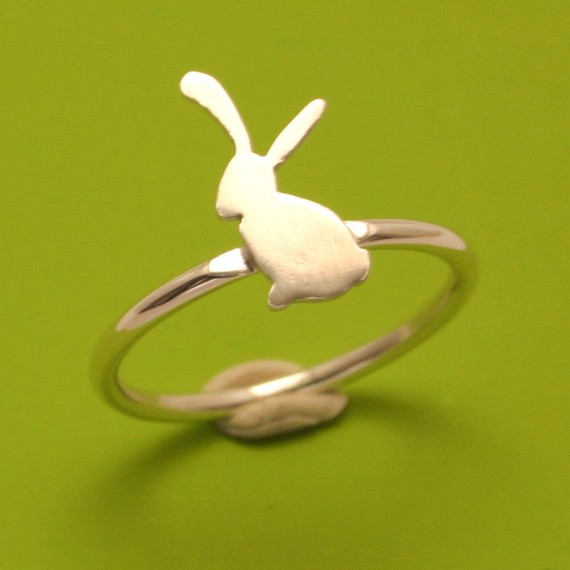 Bunny Ring by littlebirdlove on Etsy