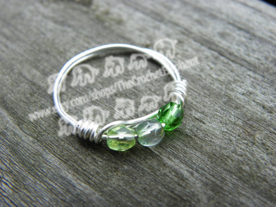 Custom Wire Wrapped Ring by TheCrochetElephant on Etsy Custom Wire Wrapped Ring