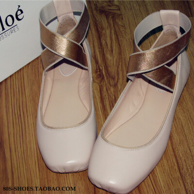 现货2011徐濠萦同款芭蕾舞鞋平底单鞋羊皮软底女鞋 CHLOE