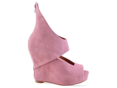 2011新Jeffrey Campbell 磨砂鱼嘴坡跟凉鞋 粉