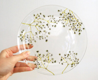 Dinner Plate Baby&#39;s Breath Collection by yevgenia on Etsy Dinner Plate - Baby&#39;s Breath Collection