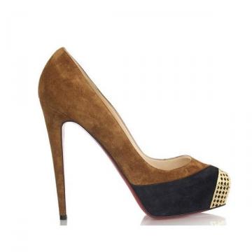 Christian Louboutin Maggie - Tobacco/Black 高跟鞋