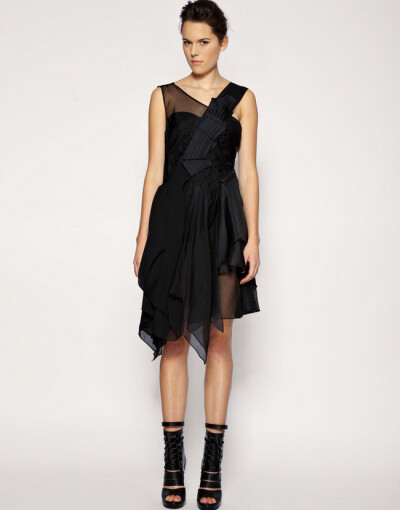 ASOS BLACK Silk 连衣裙 11新款