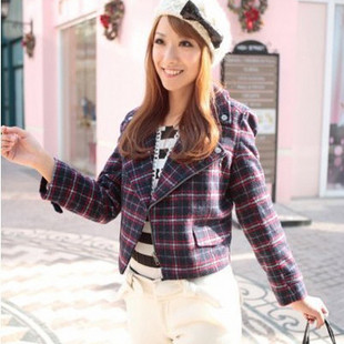 长袖红格格纹机车短外套 <a class='shortlnk' href='/s/07bce542d80cf6dba' target='_blank' title='http://item.taobao.com/item.htm?id=3585384281&ad_id=&am_id=&cm_id=&pm_id='>http://duitang.com/s/07bce542d80cf6dba</a>