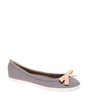 ASOS DANDY Canvas Ballet Shoe