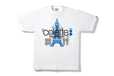 当猿人登上埃菲尔铁塔，colette x A BATHING APE T-Shirt <a class='shortlnk' href='/s/1ce2c35a388f4e26' target='_blank' title='http://www.kidulty.com/news/id/news/17460'>http://duitang.com/s/1ce2c35a388f…