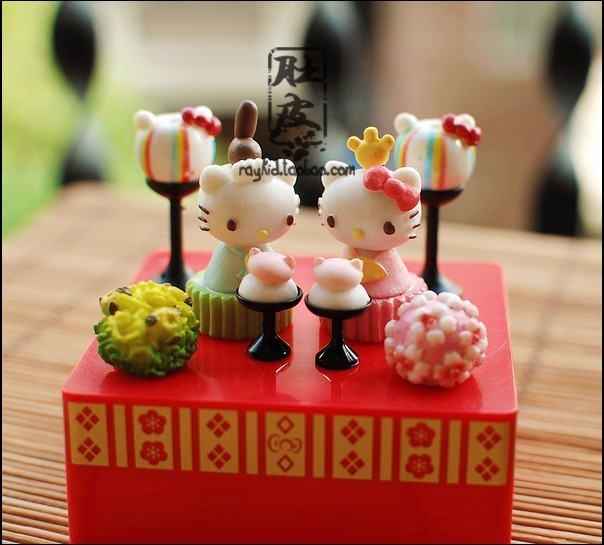  Hello Kitty 皇室夫妻摆件 礼盒套装 结婚礼物