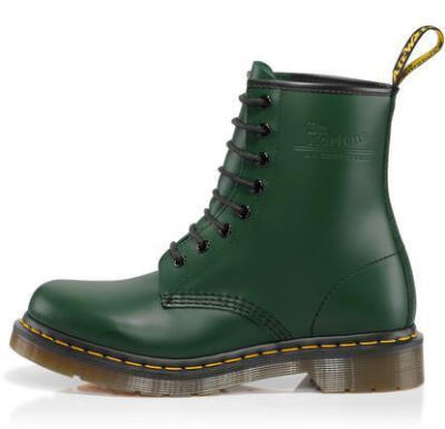 Dr.Martens1460八孔绿色马丁靴女款green smooth