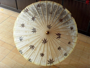 天然枫叶油纸伞