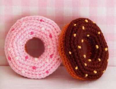 手工制作针织食品 甜甜圈 针插/摆设/手机链 wyxc 毛线编织
