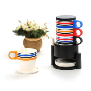美耐瓷彩虹套杯第二代套装。让生活充满色彩。