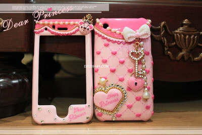 Romantic princess 爱心手机套，适用于iPhone、samsung、htc、blackberry。仅此一只~~~