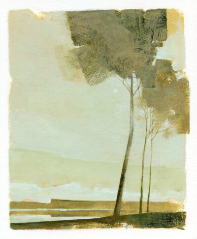 Three Trees by HargreavesArt on Etsy Three Trees