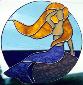 人鱼彩色玻璃 Mermaid Stained Glass