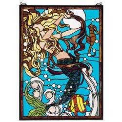 人鱼彩色玻璃 Mermaid Stained Glass