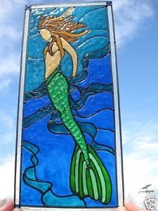 人鱼彩色玻璃 Mermaid Stained Glass