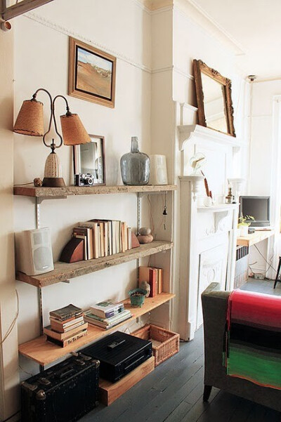 wood shelving