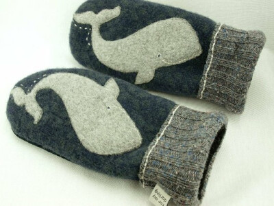 upcycled mittens