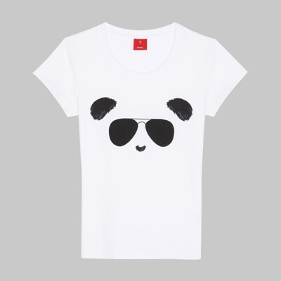  [VT]短袖印花T恤 Fashion panda（女款）-VANCL 凡客诚品