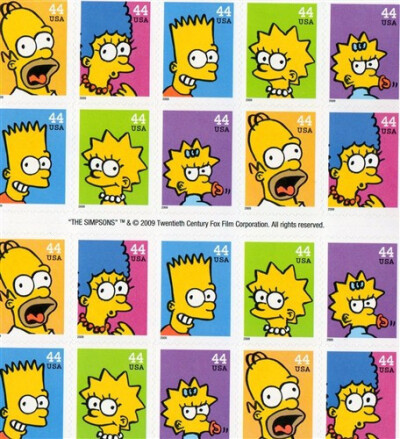 卡通人物，THE SIMPSONS,20世纪福克斯电影公司