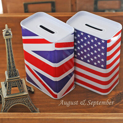 国旗系列|铁皮盒储钱罐喜糖盒