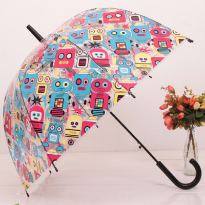 ❤……韩版透明糖果伞 透明拱伞 超拱伞面 长柄伞 雨伞 公主伞
