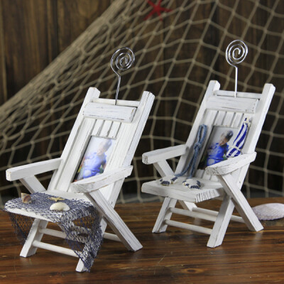 地中海沙滩椅木制手工艺品 相架