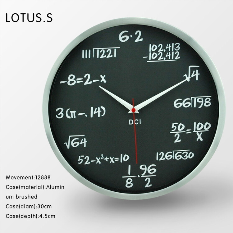 创意数学公式挂钟 数学不好的不能用 o(╯□╰)o