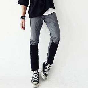 百搭个性时尚撞色低腰时尚修身男士休闲裤